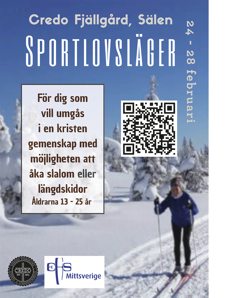 Sportlovslager 2026 affisch